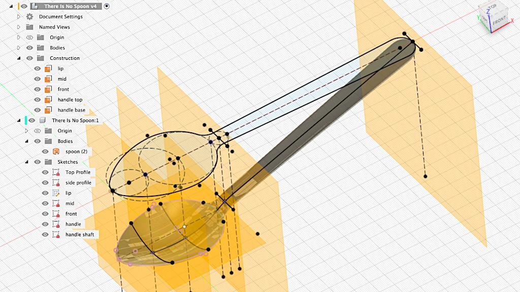 Learn Fusion 360 - 3D Designed Spoon