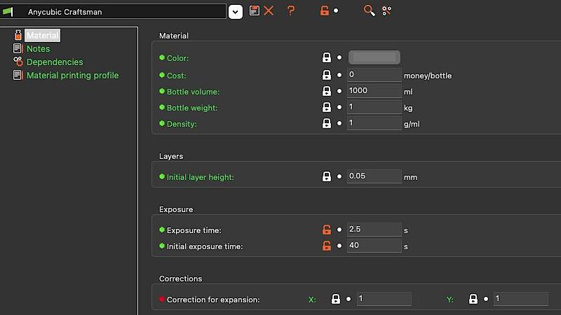PrusaSlicer Settings for SL1S and Craftsman Resin PrusaSlicer Settings for SL1S and Craftsman Resin