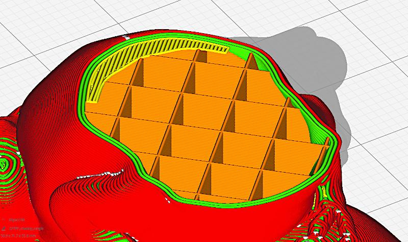Toolpath preview in Cura
