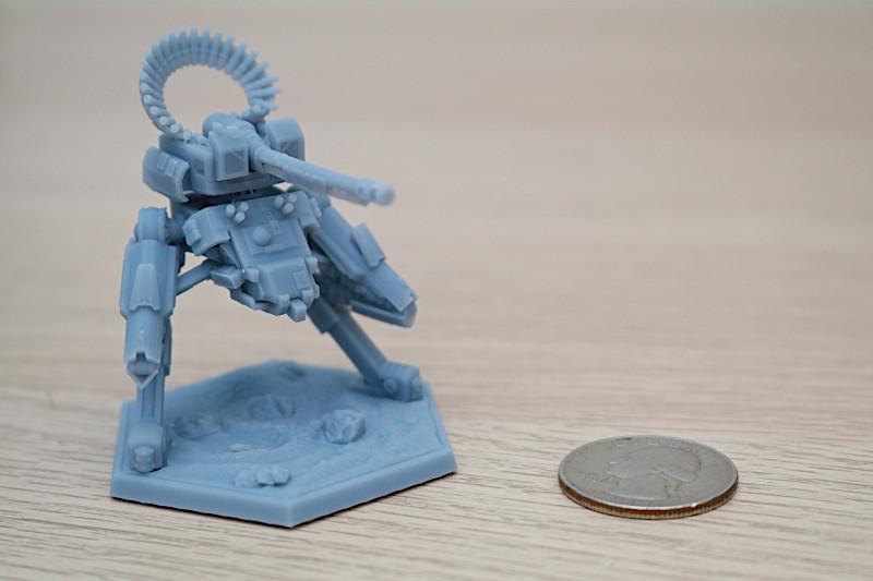 Mech Model in Anycubic Basic Grey Resin