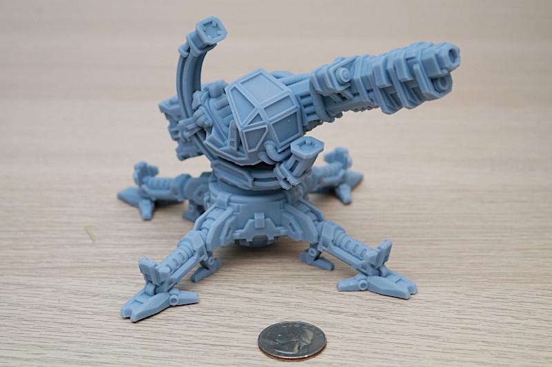 Resin 3D Printed Laser Model