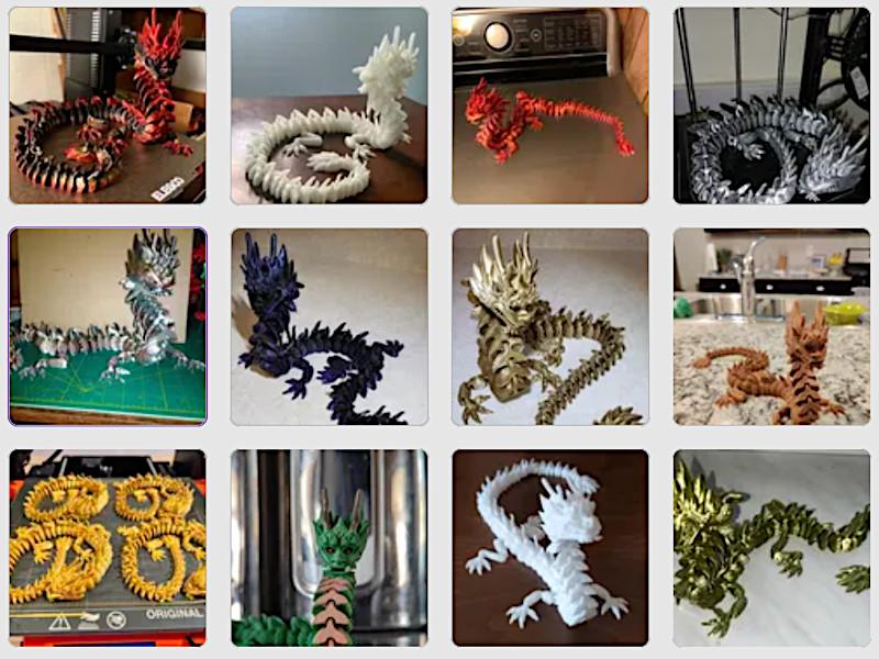 Articulated Imperial Dragon Makes