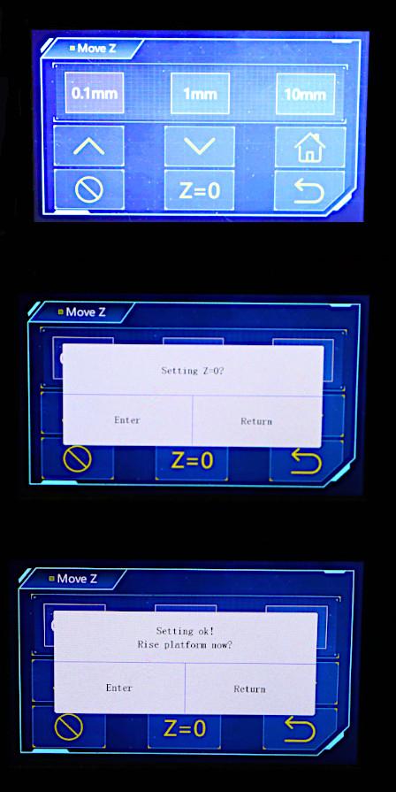 LCD Screen with Settings