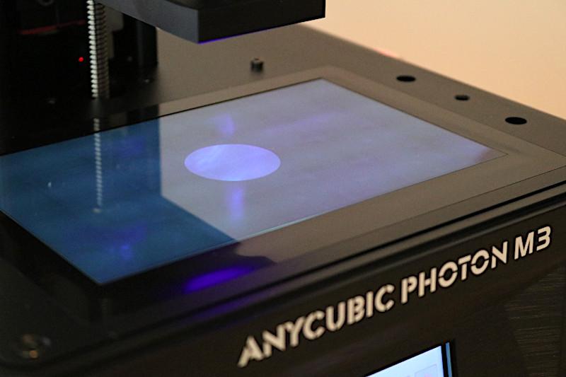 Masking LCD on the Photon M3 allowing a circular profile of light to penetrate