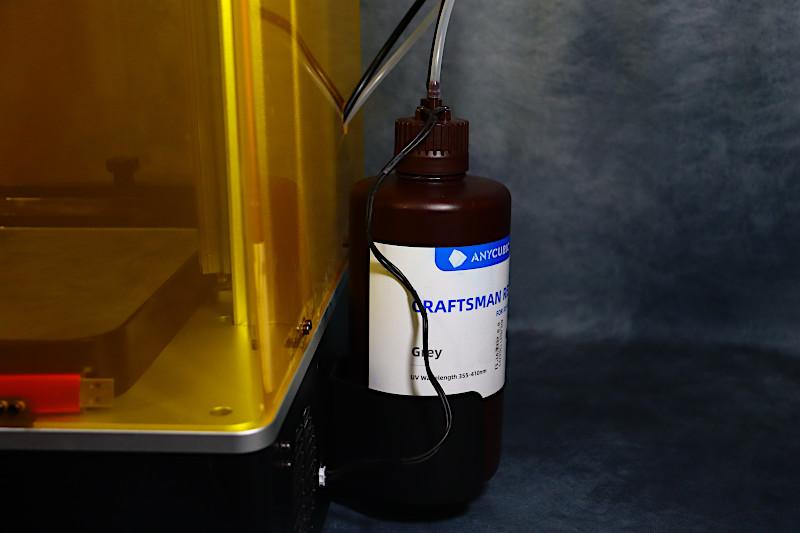 Pump system attached to the bottle