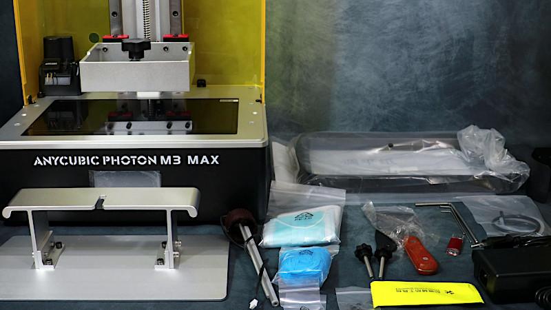 Unboxed 3D Printer, Tools, and Accessories
