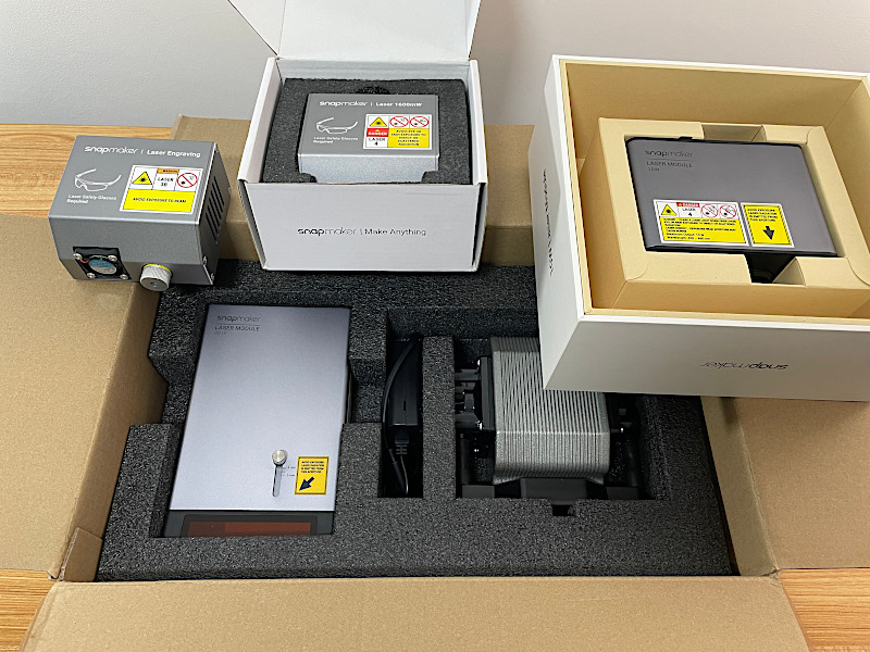 200mW - 1600mW - 10W and 40W Snapmaker Laser Modules