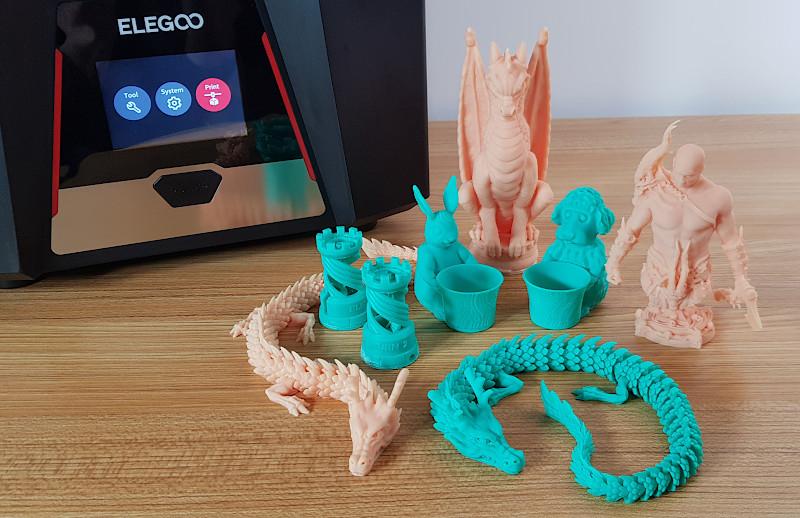 3D printed in resin models