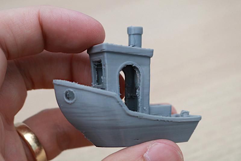 Benchy Printed in Grey TPU