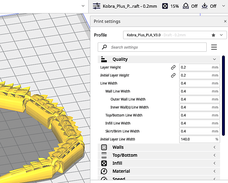 Cura Slicer Settings For Anycubic Kobra Plus