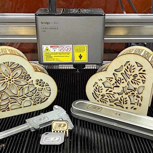 Snapmaker 10W Laser Module and Test Models