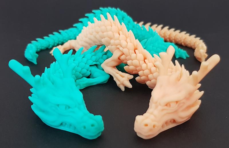 Two Articulated Dragons