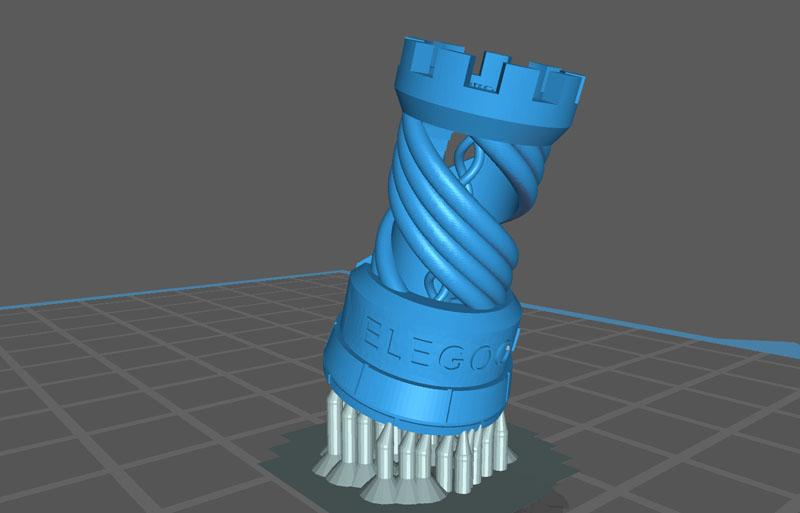 Rook Model Preview in Chitubox