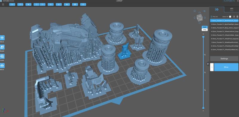 Chitubox Preview - Full Plate - LTV vehicle model split up