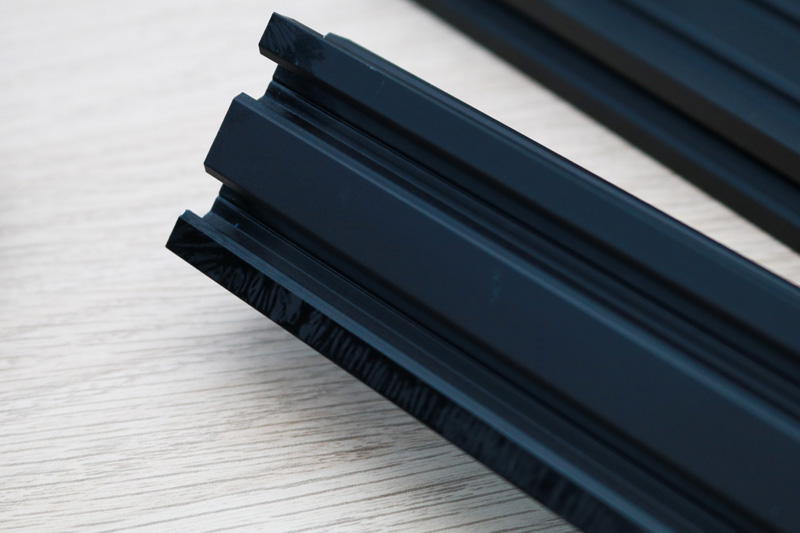 Greasy aluminum extrusions