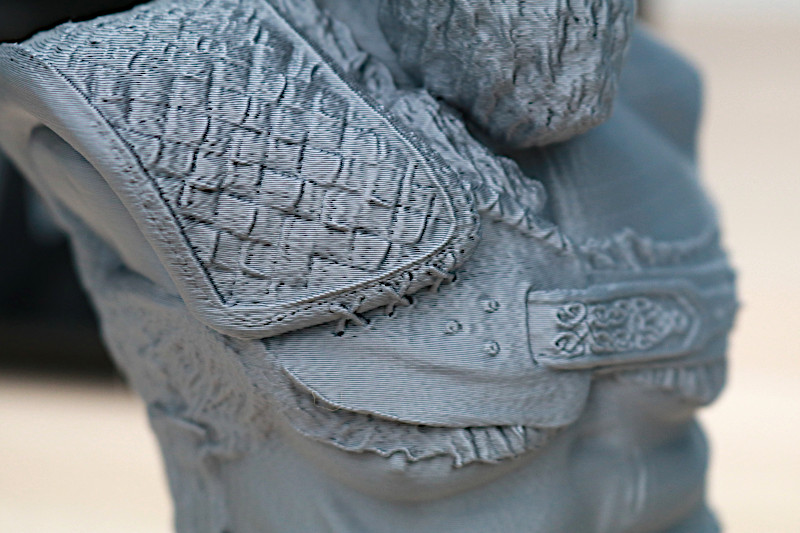 Kratos Bust Details Close Look