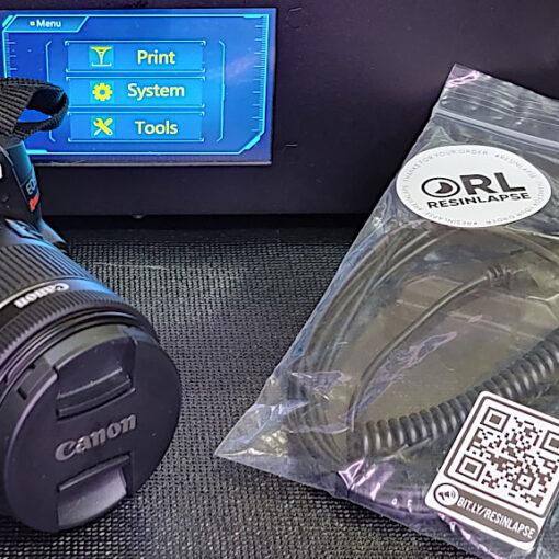 ResinLapse Cable and DSLR Camera