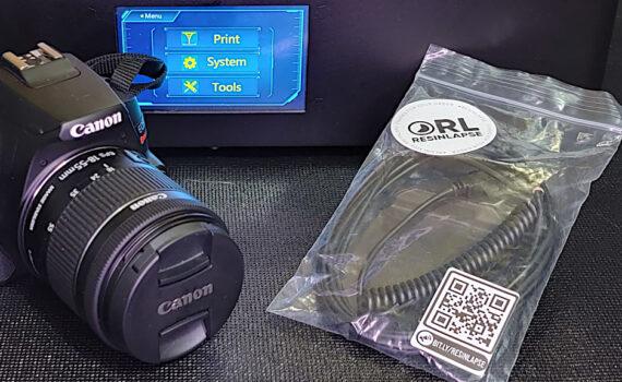 ResinLapse Cable and DSLR Camera
