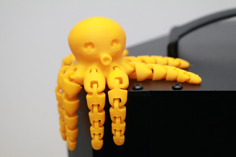 Mini Octopus in Yellow PLA