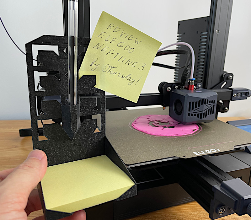 Post it Note Holder and Neptune 3