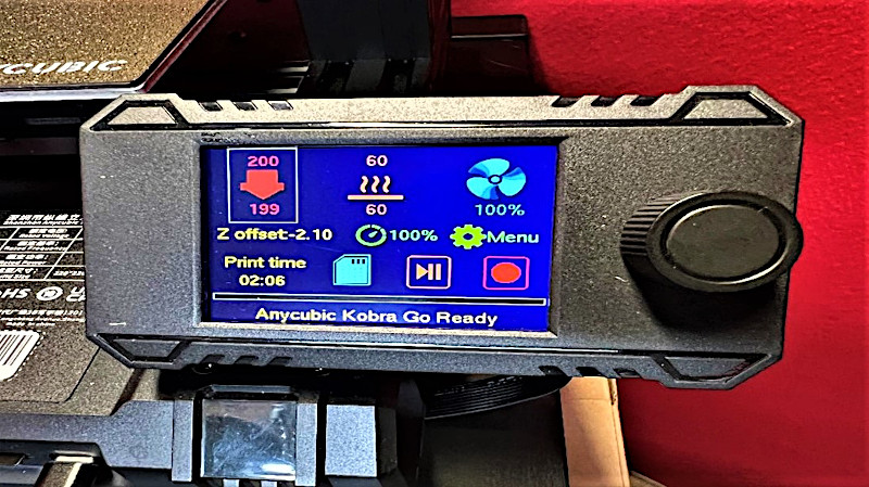 Kobra Go Display Screen