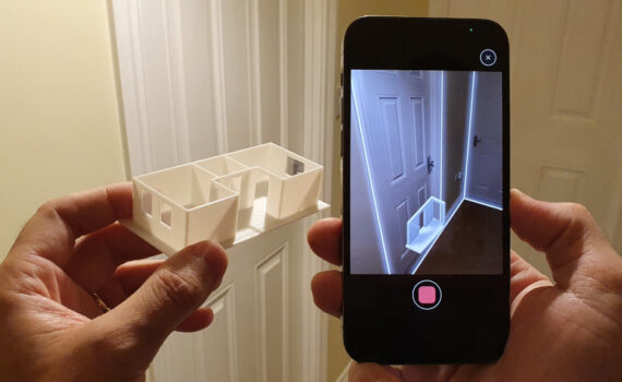 3D Printed Floor Plan, iPhone 12 PRO, Polycam App Room Mode