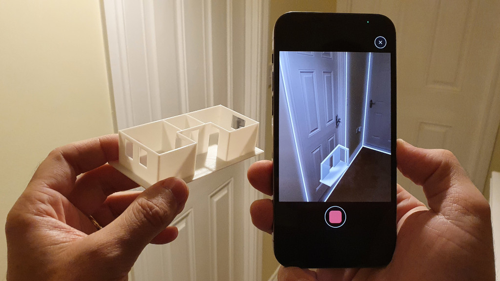 3D Printed Floor Plan, iPhone 12 PRO, Polycam App Room Mode
