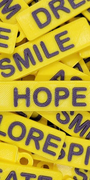 Yellow Ribbon Keychains