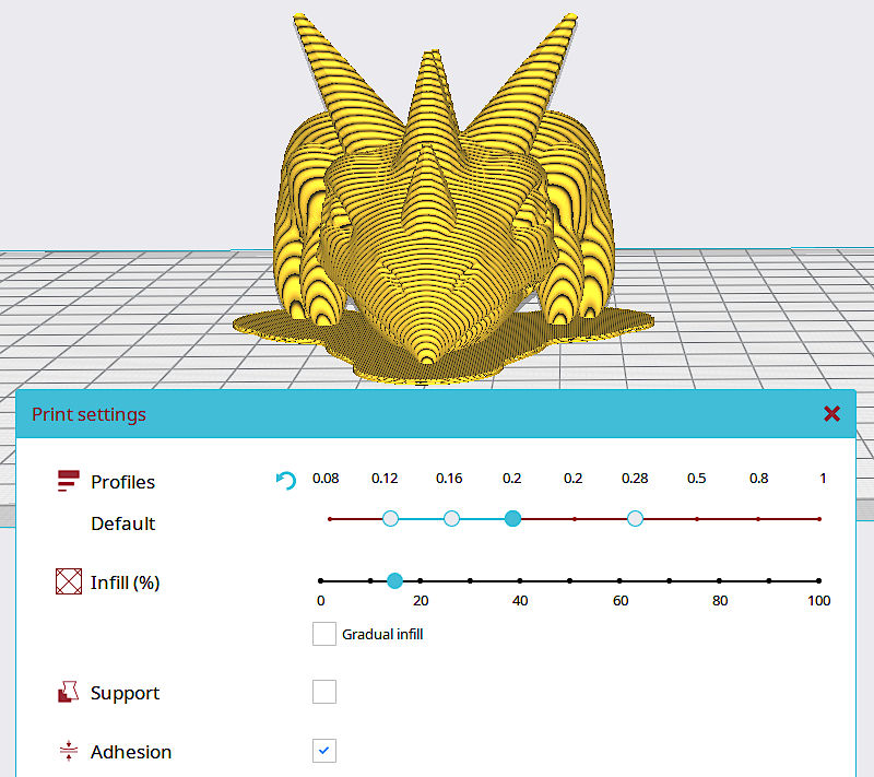 Adhesion Settings