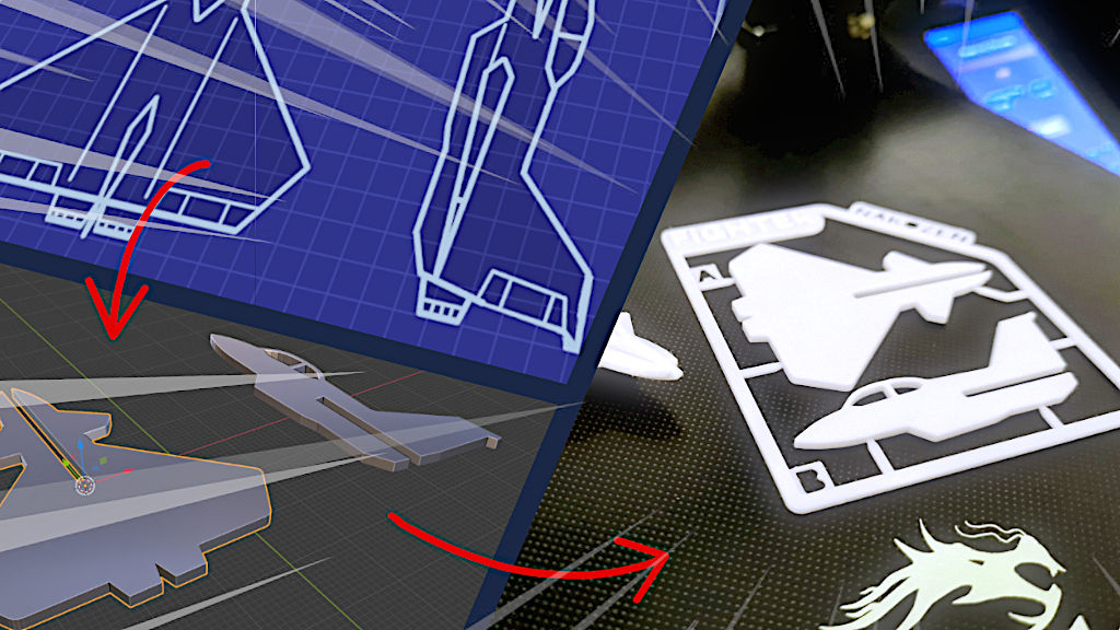 Kit Card Model's Blueprints and 3D Print