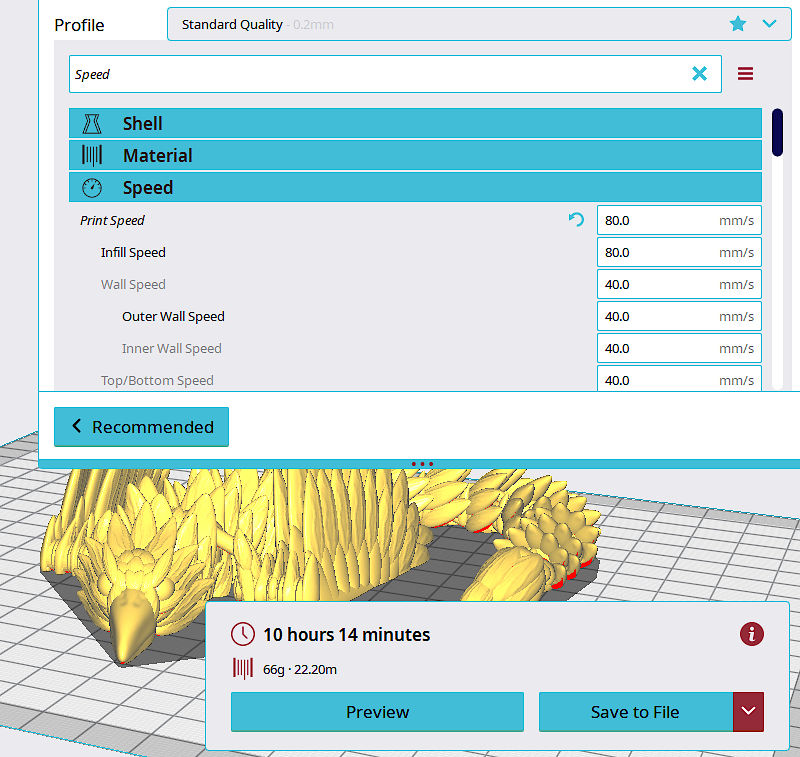 Custom Settings in Creality Slicer