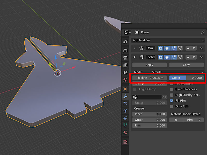 Solidify Modifier and Settings in Blender