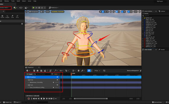 Metahuman in Sequencer