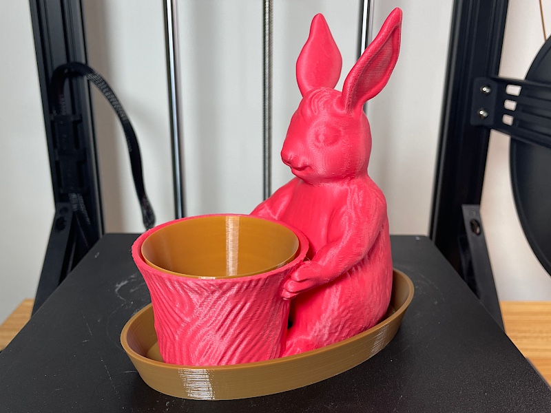  Bunny in a Water Proof Dish with the Pot