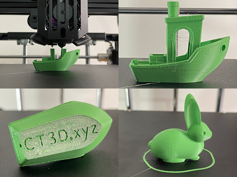 Test Prints Boat and Bunny