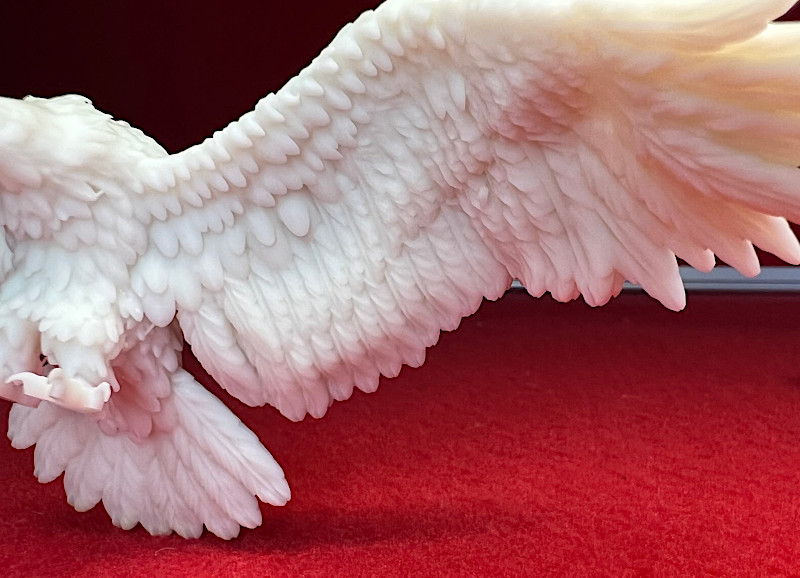The details on the eagle test print