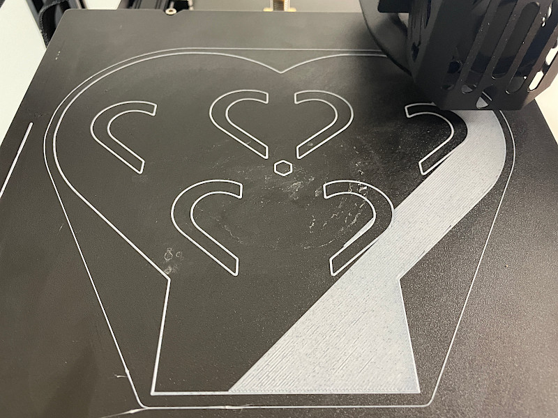 The first layer adhesion example
