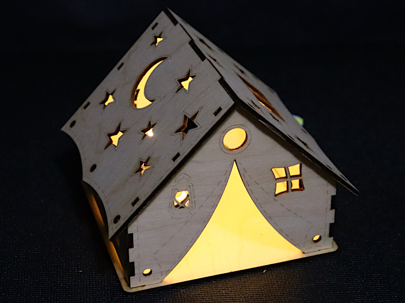Laser Cut Tent Model