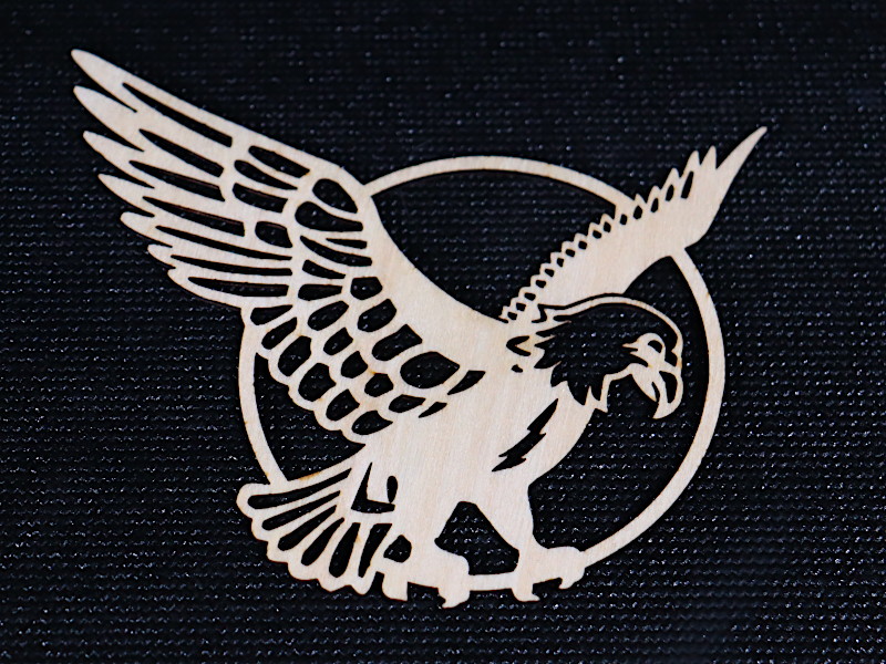 Laser Cut Test Object - Falcon