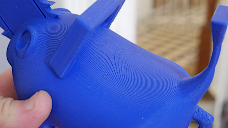 Playful Pochita in Blue PLA - Close Look