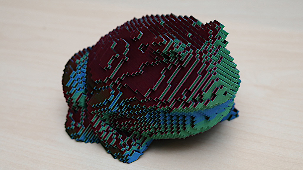 Blocky 3D Printed Toad
