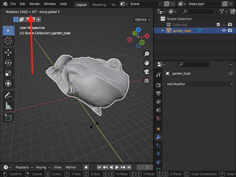 Step 3. Rotate Model