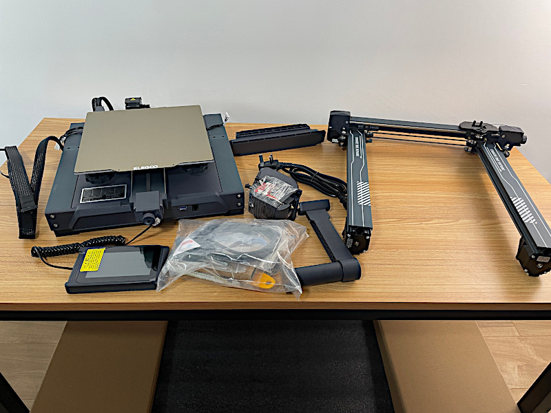 Elegoo Neptune 4 Pro Unboxed and Accessories