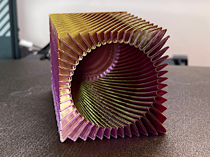 Fin Vase Square 3D Print