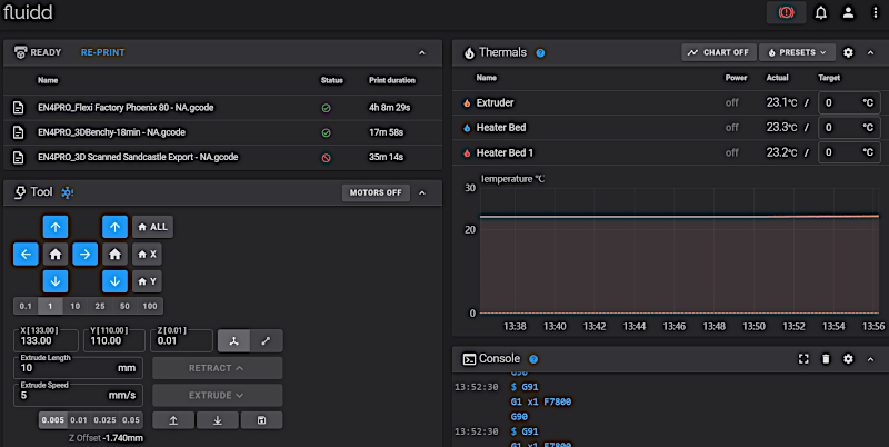 Klipper Interface in Browser