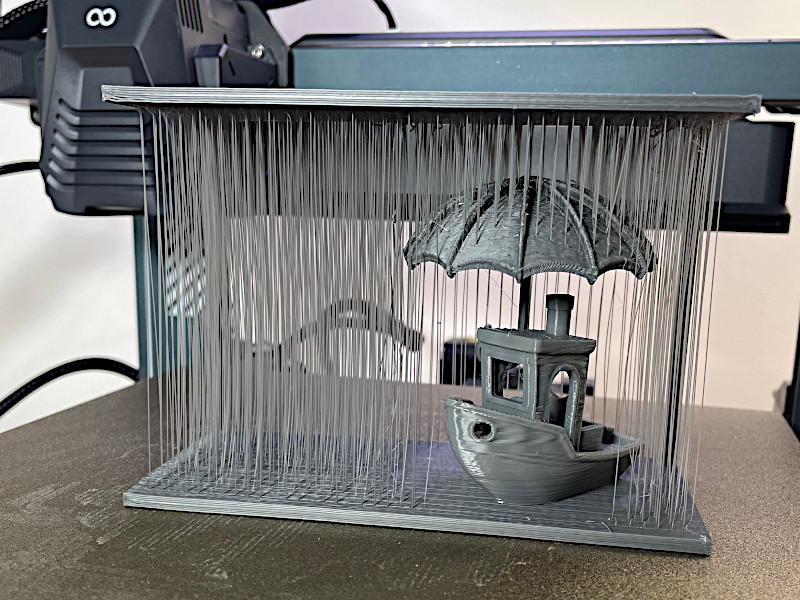 Safe from the Rain Artwork and Benchy Test Print