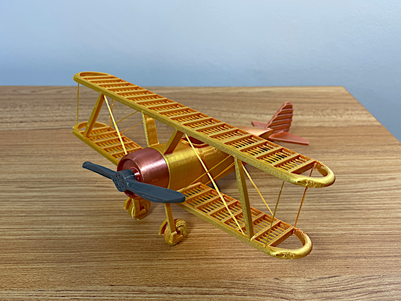 String Biplane 3D Print