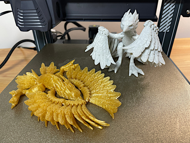 Two Flexi Print-In-Place Phoenix Birds