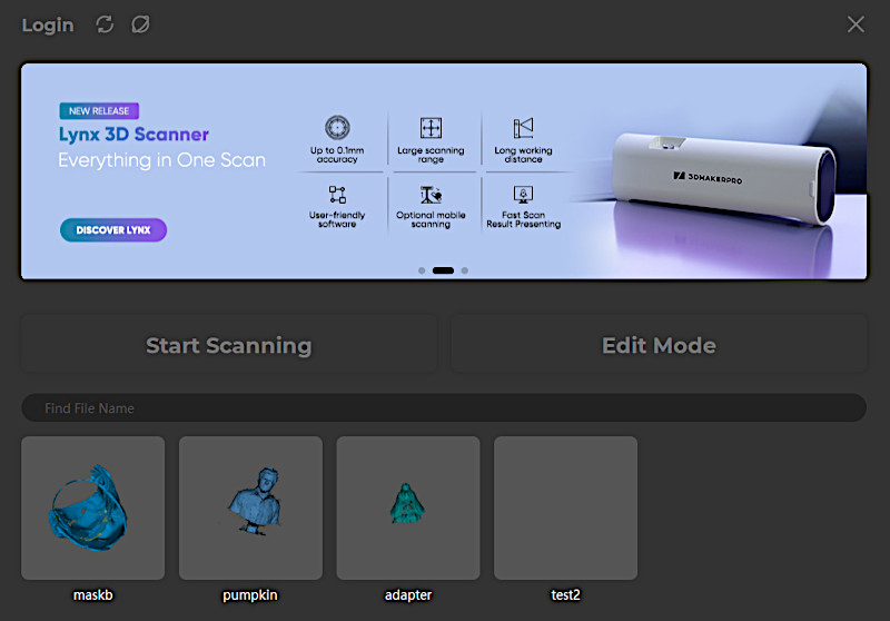 3DMakerPro Lynx Welcoming Screen