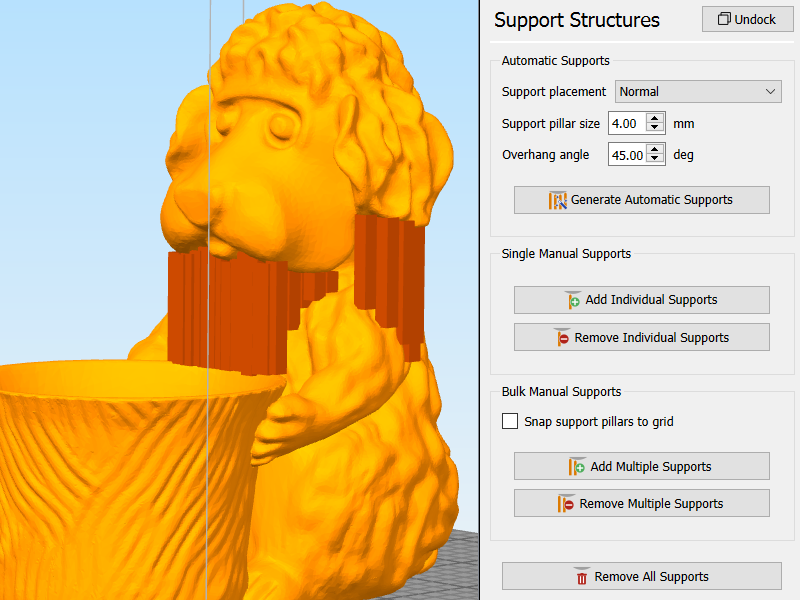 Custom Placed Supports in Simplify3D
